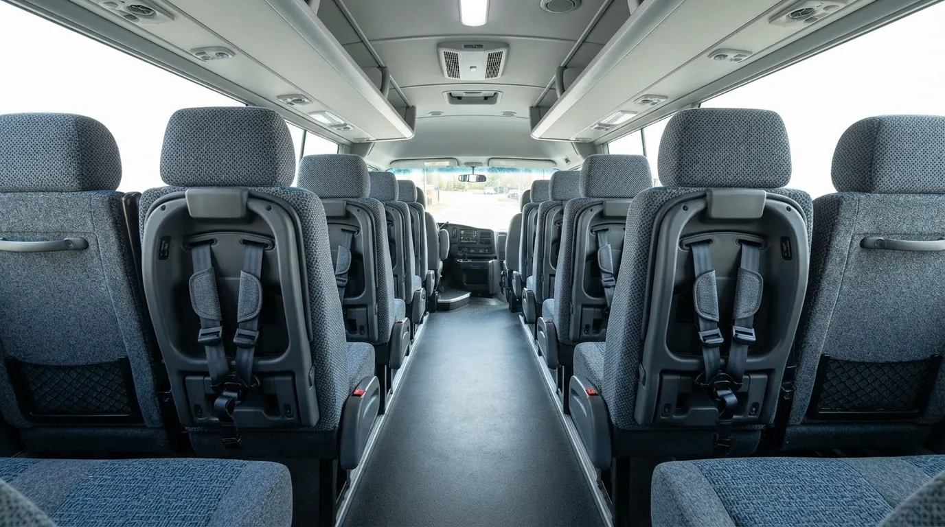 Minibus interior child safety seats — Wollondilly Airport Shuttle